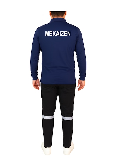 Polo Yaka Uzun Kollu Sweatshirt İş Kıyafeti 10 Adet Firmanıza Logo/isim Baskılı & Nakışlı Lacivert