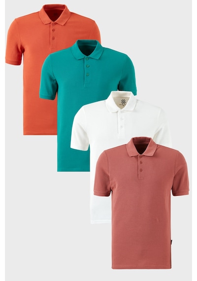 Buratti Erkek T Shirt 5902127s4 Beyaz-tarçın-benetton-gül Gülkurusu - Beyaz