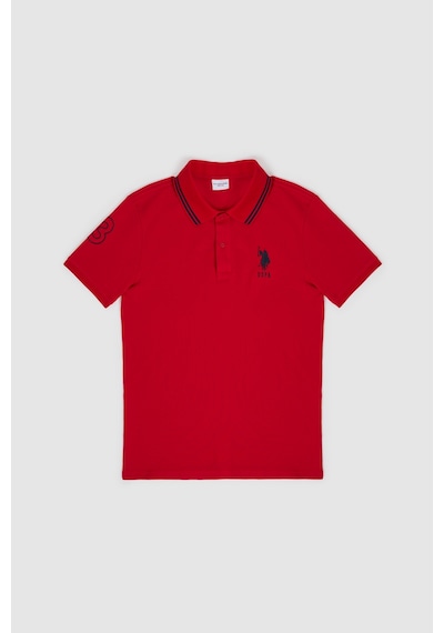 U.S. Polo Assn. U.s. Polo Assn. Erkek Polo T-shirt Pu-8728 Kırmızı