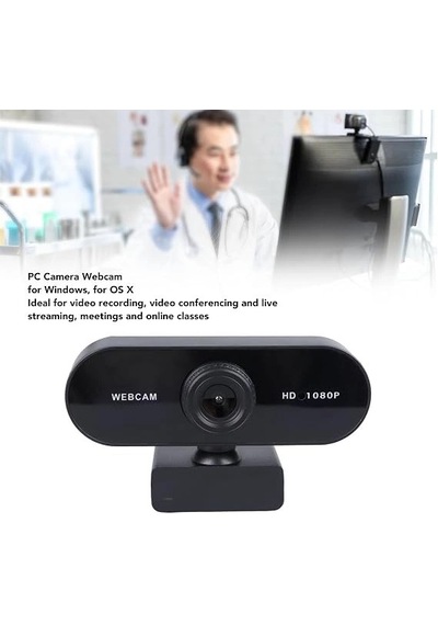 Webcam  Hd 1080p Konferans Kamera Dahili Mikrofon Görüntülü Sohbet Yayın Kamerası Hd Video