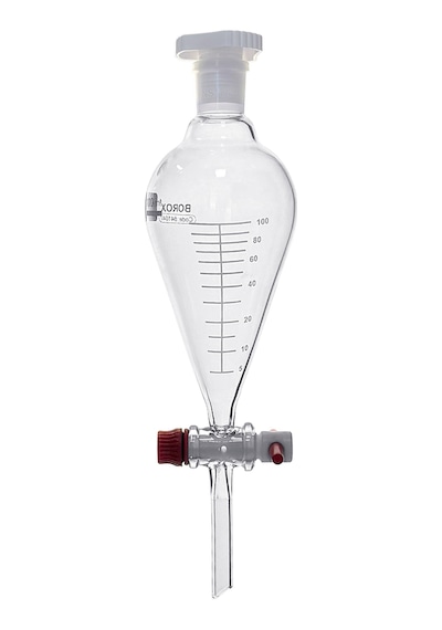 Borox Cam Ayırma Hunisi 100 Ml - Armudi Tip