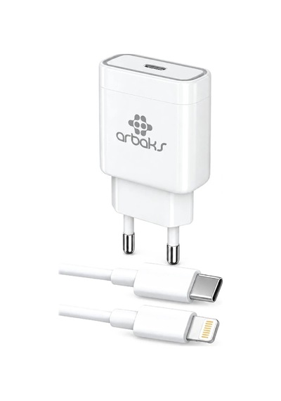 Dilaratrendhouse 30w Pd Type-c To Lightning Kablolu Şarj Aleti Beyaz Arb-ch10 Dlra Standart