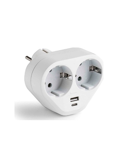 Famatel Usb Ve Type C Girişli 2'li Yonca Priz 1