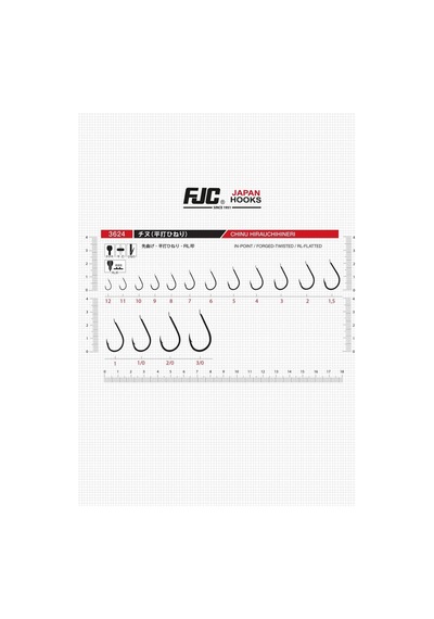 Fjc 3624 Chinu Hirauchihineri Black Nikel Olta İğnesi '-4