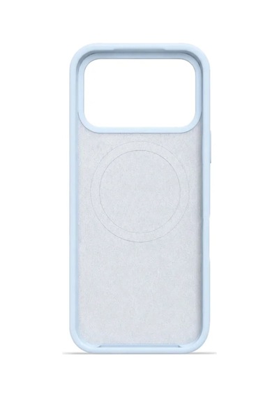 iPhone Uyumlu 17 Pro Max Aura Akıllı Magsafe Animasyonlu Silikon Kılıf Açık Mavi