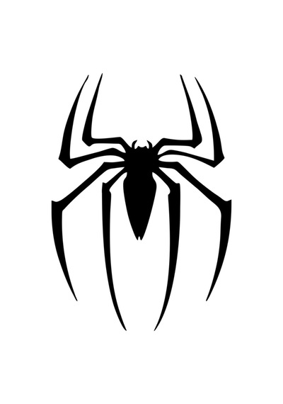 Örümcek Spider Oto Cam Özel Yeni Sticker Siyah 25 18 Cm