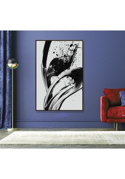 Soyut Büyük Boy El Yapımı Yağlı Boya Tablo 95x130cm