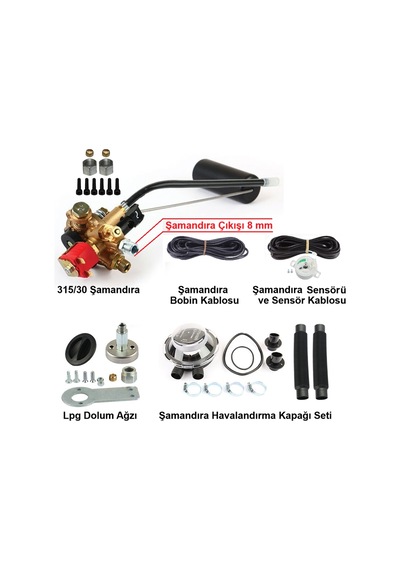 Atiker Silindir Şamandıra Süper 315/30 Derece 8mm Set