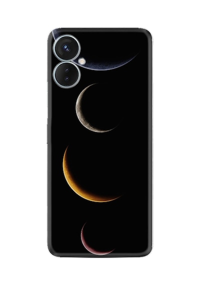 Tecno Spark 9 Pro Kılıf Resimli Desenli Silikon Platinium Series Gezegenler 1901