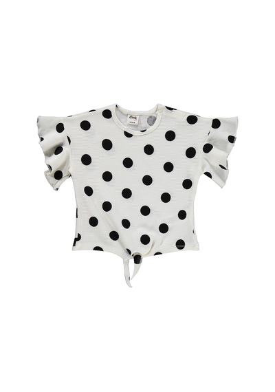 Civil Baby Puantiye Empirme Reçmeli 6-18 Ay Takım - Ekru