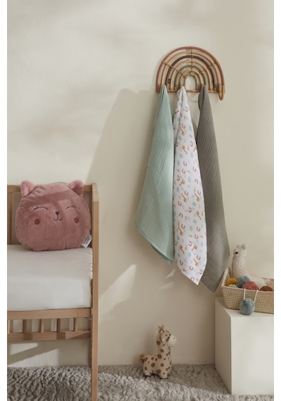 Karaca Home Jungle %100 Pamuk Bebek Müslin Set Multicolor Renkli Diğer