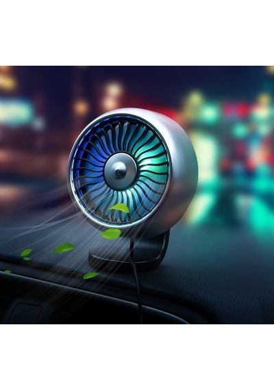 Valkyrie Rgb Işıklı Usb Araç Masa Fanı 12v 24v Uyumlu 3 Mod