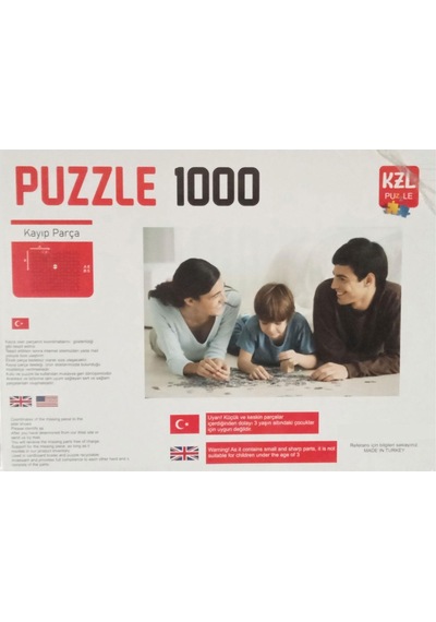 Akıllıelma-kzl Puzzle Saklı Cennet 1000 Parça Puzzle Pazıl 68x48 Cm