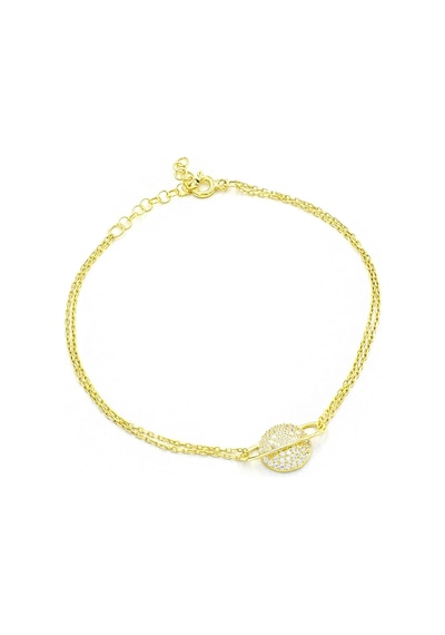 Brezza Lusso Jewelry 14 Ayar Altın Kaplama Gezegen Model Kadın Gümüş Bileklik