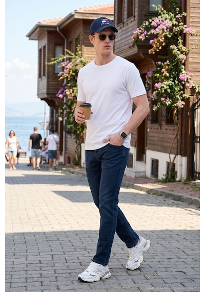 Buratti Pamuklu Comfort Fit Normal Bel Jeans Erkek Kot Pantolon 4400c51texas Lacivert