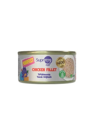 Supreme Cat Purrfect Tiftiklenmiş Tavuk Göğüslü Yetişkin Kedi Konservesi 70 Gr