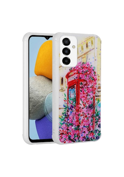 Zore Galaxy M23 Kılıf Simli Desenli Kamera Korumalı Parlak Nvth Popy Kapak - Kulübe