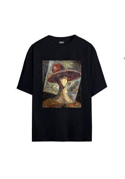 Sanat Oversize Unisex T-shirt Siyah