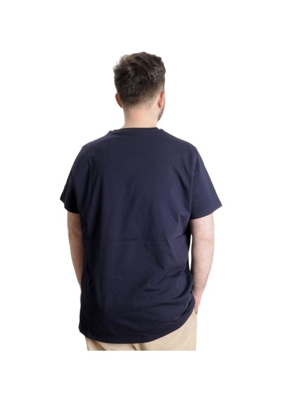 Mode Xl Büyük Beden Erkek T-Shirt Outsıde 23106 Lacivert 001