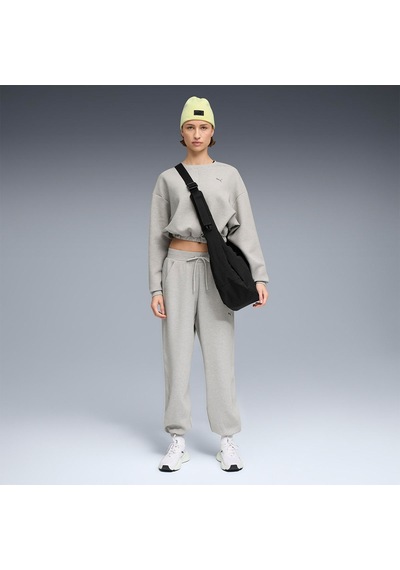 Puma Cloudspun Crew Kadın Gri Bisiklet Yaka Sweatshirt Gri