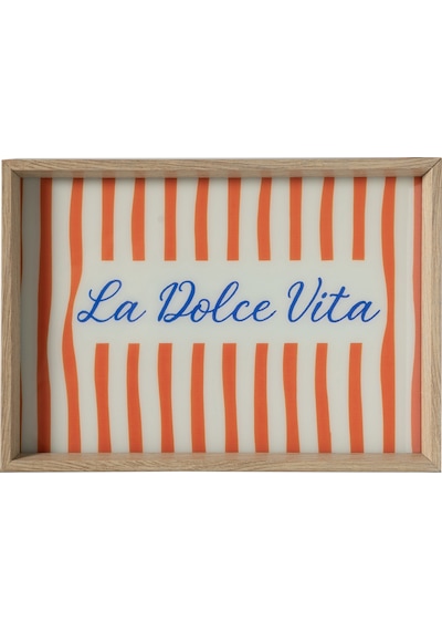 Mudo Home La Dolce Vıta Dekoratif Tepsi 31x42 Cm Turuncu