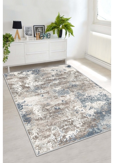West Home Dijital Baskı Yıkanabilir Kaymaz Taban Leke Tutmaz Mutfak Halısı Salon Halısı Ve Yolluk Wh 245 Turkuaz