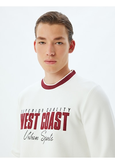 Koton Slogan Baskılı Sweatshirt Bisiklet Yaka Şardonlu Pamuk Karışımlı Beyaz 5wam70168mk Beyaz Koton Slogan Baskılı Sweatshirt Bisiklet Yaka Şardonlu Pamuk Karışımlı Beyaz 5wam70168mk Beyaz