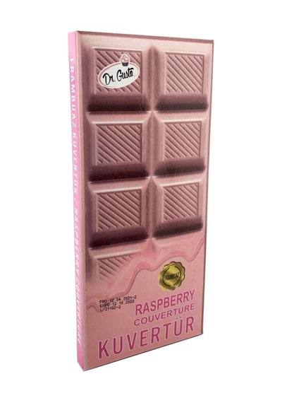 Kuvertür 4 Lü Çikolata / Bitter, Sütlü,beyaz, Frambuaz Çikolatalar 200 Gr. X 4