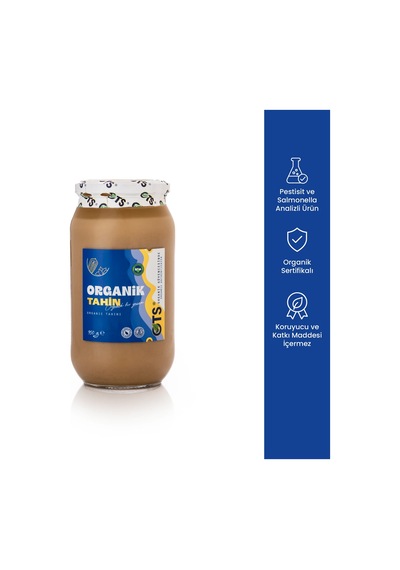 Ots Organik Tahin 950 gr (Organik Sertifikalı, Pestisit Analizli)
