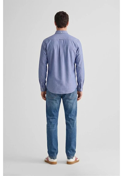 Gant Erkek Mavi Regular Fit Logolu Gömlek-14837