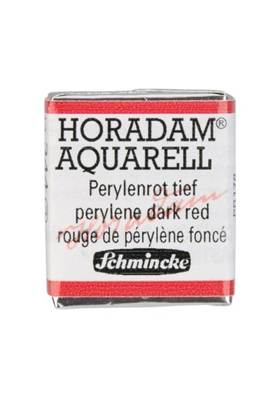Schmincke Horadam Aquarell Artist Sulu Boya Perylene Dark Red Yarım Tablet