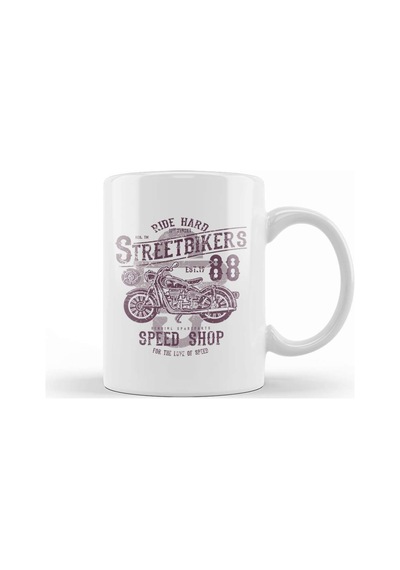 Street Bikers Speed Shop Kupa Bardak Porselen Karışık