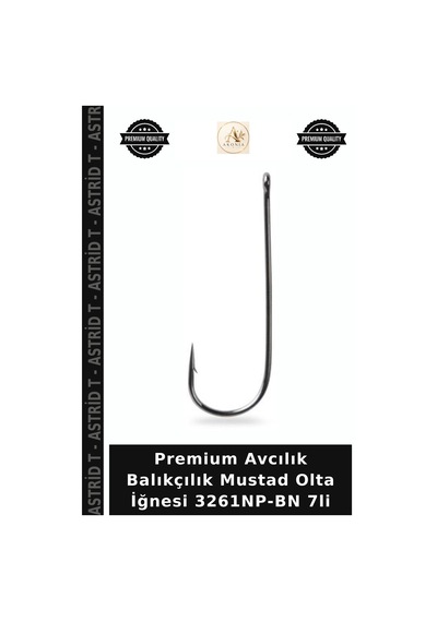 Premium Avcılık Balıkçılık Mustad Olta İğnesi 3261np-bn 7li No:3-0
