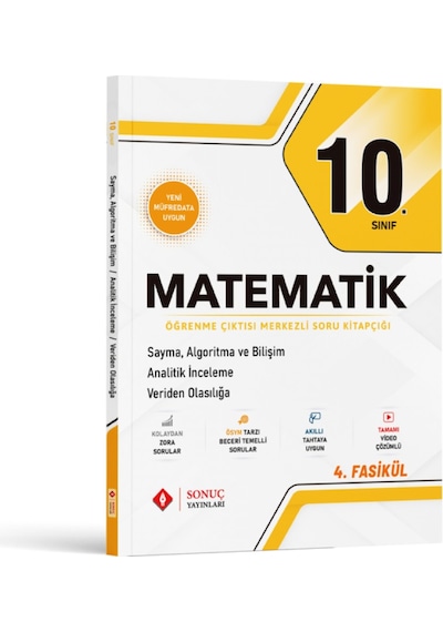 Sonuç Yayınları 10. Sınıf Matematik Set 2025 2026 Yeni Müfredat