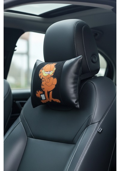 Tweety - Pembe Panter - Tazmanya - Garfield Boyun Yastığı 2'li - Karakter & Seyahat Açık Turuncu