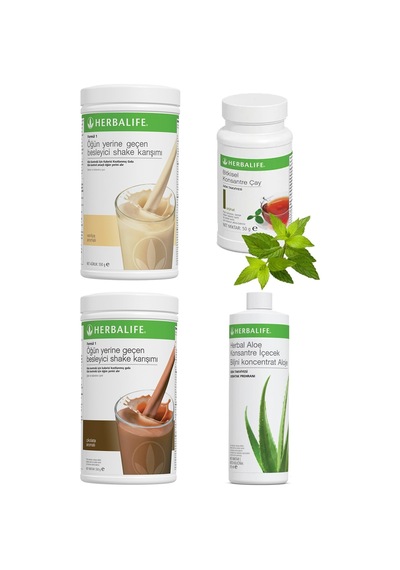 Herbalife Shake Vanilyalı Çikolatalı 1 Adet Aloe Vera 1 Adet Ve Klasik Çay 50 Gr 1 Adet