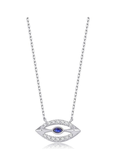 0.29 Karat Pırlanta Safir Kolye T13562