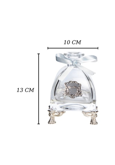 Pirinç Ayaklı Kare Cam Silver Renkli Diffuser 250 Ml. Ağaç