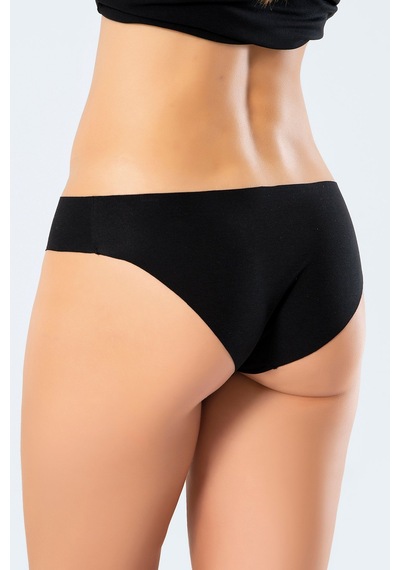 Türen 907 Kadın Lazer Kesim Pamuk Bikini Külot-siyah Siyah