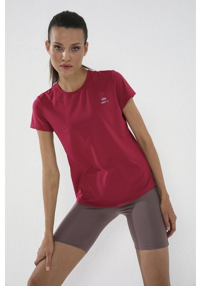 Viva Kırmızı Basic Kısa Kol Standart Kalıp O Yaka Kadın T-shirt - 97144 Kirmizi