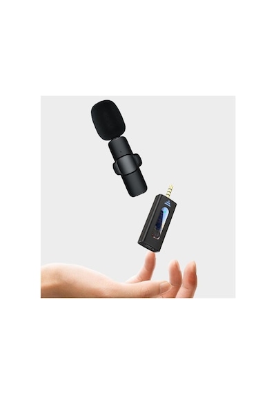 Heartz K35 Wireless Microphone Kablosuz Yaka Mikrofonu 360 Çok Y