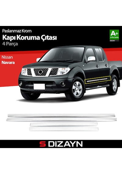 S-Dizayn Nissan Navara Kapı Koruma Çıtası Krom 2006-2015
