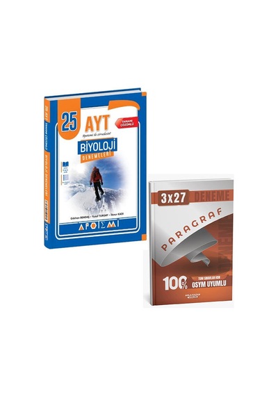 Apotemi 2027 Ayt Biyoloji 25 Li Deneme+anla Kazan Paragraf Deneme