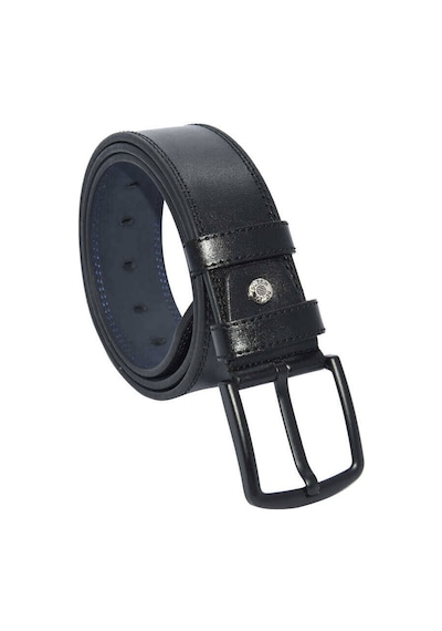 Süzer Deri 4.5 Cm Tokalı Suni Deri Düz Renk Dikişli Model Spor Kemer Siyah Siyah