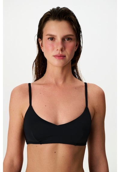 Penti Siyah Front V Bikini Üstü