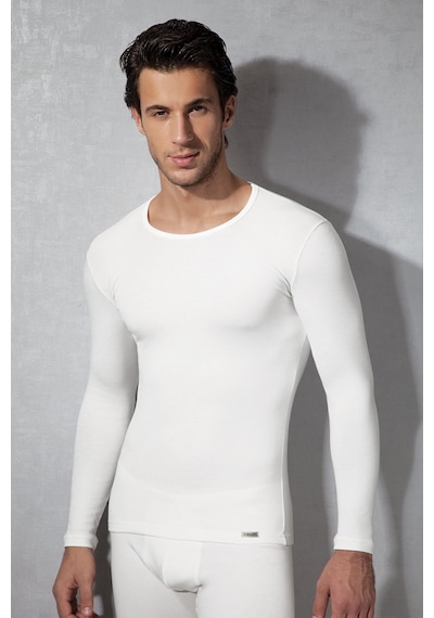 Doreanse Erkek Termal Polyester Yuvarlak Yaka Uzun Kollu T Shirt 2960 Siyah
