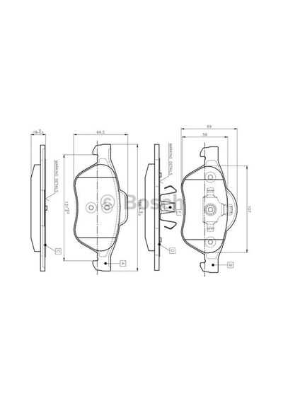 BOSCH 986494034 Fren Balatası Ön Laguna II 01-