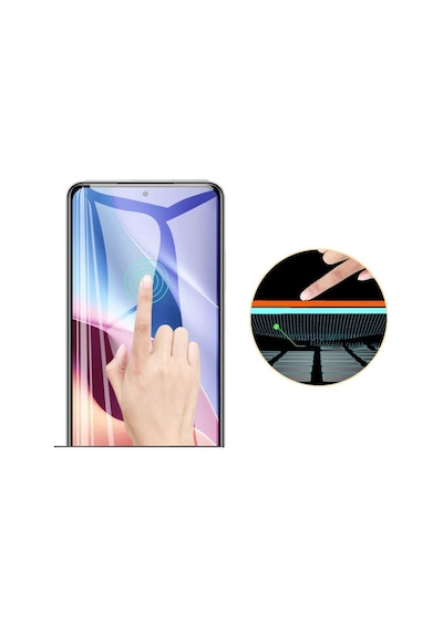 Samsung Galaxy Uyumlu S22 Plus Ekran Koruyucu Kısa 9h Ultra Ince Nano Esnek Micro Temperli Kırılmaz Cam Koruma