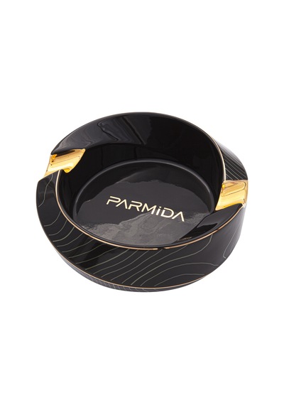 Parmida Siyah İkili Porselen Puro Küllüğü - Tr7353