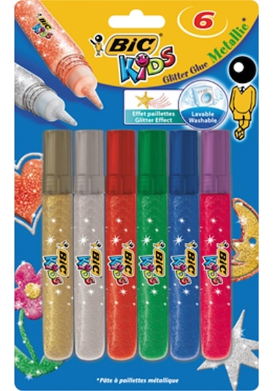 Bic Simli Yapıştırıcı Metalik 6 Renk